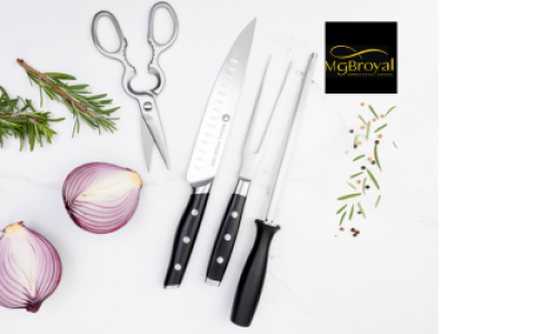 Disfruta tus platos y carnes preferidas con nuestra linea de cuchillos innovadores y elegantes de Royal Prestige